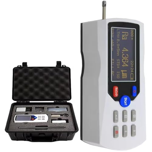 QIANG High Precision Portable Roughness Gauge: Digital Handheld Profilometer, 0.001µm Accuracy, Robust & Durable for Industrial Metal Finish Inspection & Computer Link