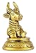 ASHIRWAD Nandi Brass Idol Statue Sculpture Murti God of Yoga Shiva Vahan Bull (Nandi-04)