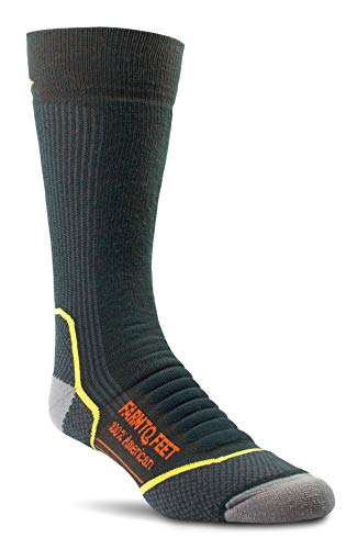 Farm to Feet Damascus Midweight Crew Merino Wool Socks, Green Gables, Medium