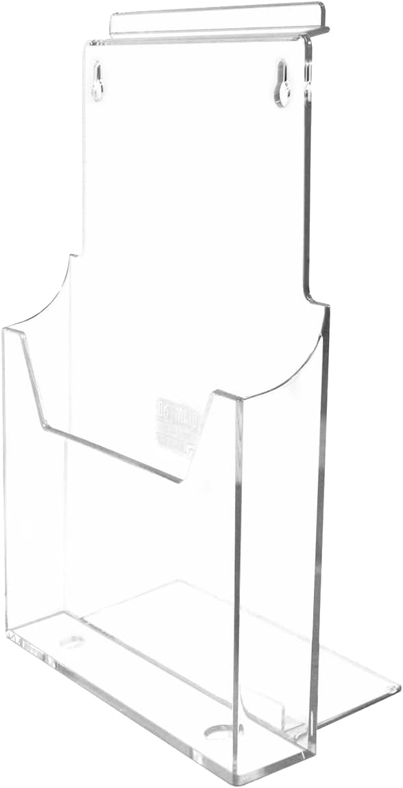 5 Pack - Leaflet Brochure Holder - A4 Single Pocket Dispenser - Slatwall or Counter Use (G1 x 5)