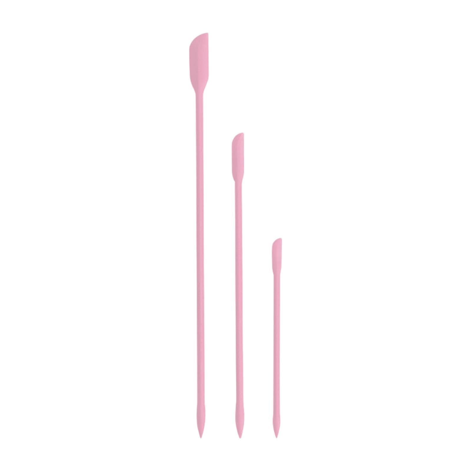 3Pcs Silicone Spatula Nonstick Butter Mixer for Bottle Ketchup Peanut Butter Pink | Nonstick Utensils | Silicone Spatula-image-46