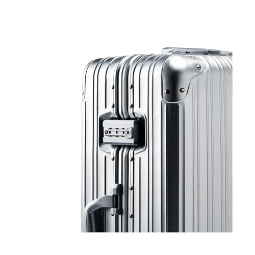 Wheel Speed Sensor Suitcase Aluminum Magnesium Alloy Rolling Luggage Metal Password Trolley Case Carry on Suitcase Trip Cabin ABS Wheel Speed Sensor Front(20