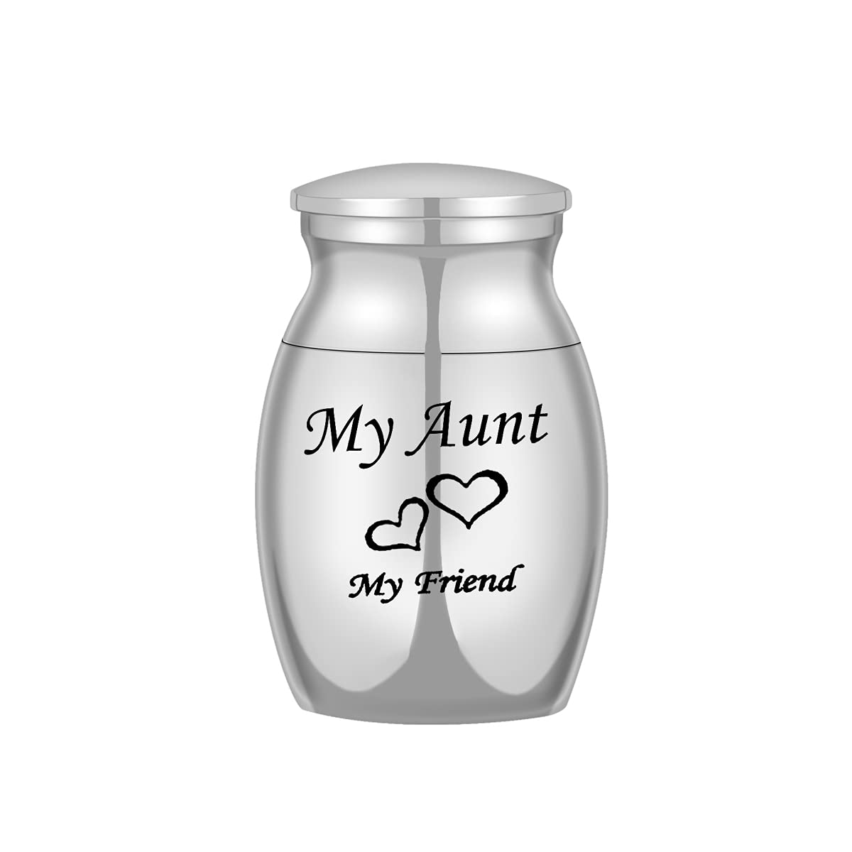 ZCBRISK Big-Sized Cremation Jewelry Urns for Human Ashes Holder Funeral Memorial Keepsake My Friend My Aunt