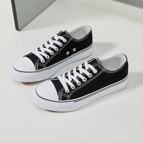Iarus Womens Canvas Shoes Low top Sneakers for Womens Fashion Casual Shoes Walking Comfortable Shoes4