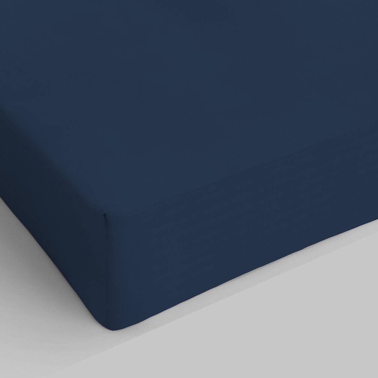 Sogni e Capricci Max Color Fitted Sheet with 25cm Corner, Dark Blue, double