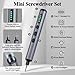 Mulzadl Mini Electric Screwdriver Set - 68 in 1 Power Screwdriver with Magnetic Bits - 64 S2 Universal Bits, 5 Torque Settings, 4 LED Lights - Tool Kit for Repairing Phones Cameras Laptops Watches
