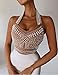Elegant Beaded Halter Wedding Guest Dress Formal Evening Gowns Bandage Dress Bodycon Celebrity Club Party Dress(A-White,XS)