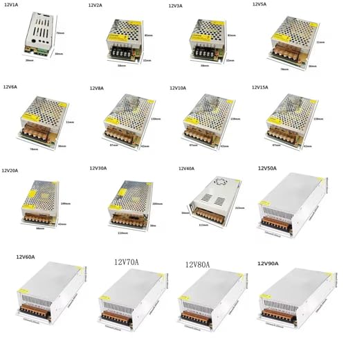 Transformateur LED anti clignotement 110V 12V 1A boitier alimentation