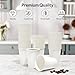 Dealusy 100 Count 12 oz Coffee Cups, Leak-Free Food Safe Paper Cups 12 oz, Disposable 12oz White Paper Cups for Cold and Hot Drinks