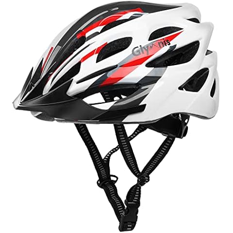 Glymnis Bike Helmet for Adults Bike Cycle Helmet Men Women Bicycle Helmet with LED Light, Lightweight Road Cycling Helmet for Ladies (Fits Head Sizes 58-61cm) Cover