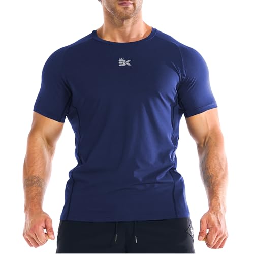 BROKIG 2 Pack Mens Underarm Muscle Shirts,Fitting Gym Running Tops Casual Sports Workout Quick Dry Baselayer - Image 4