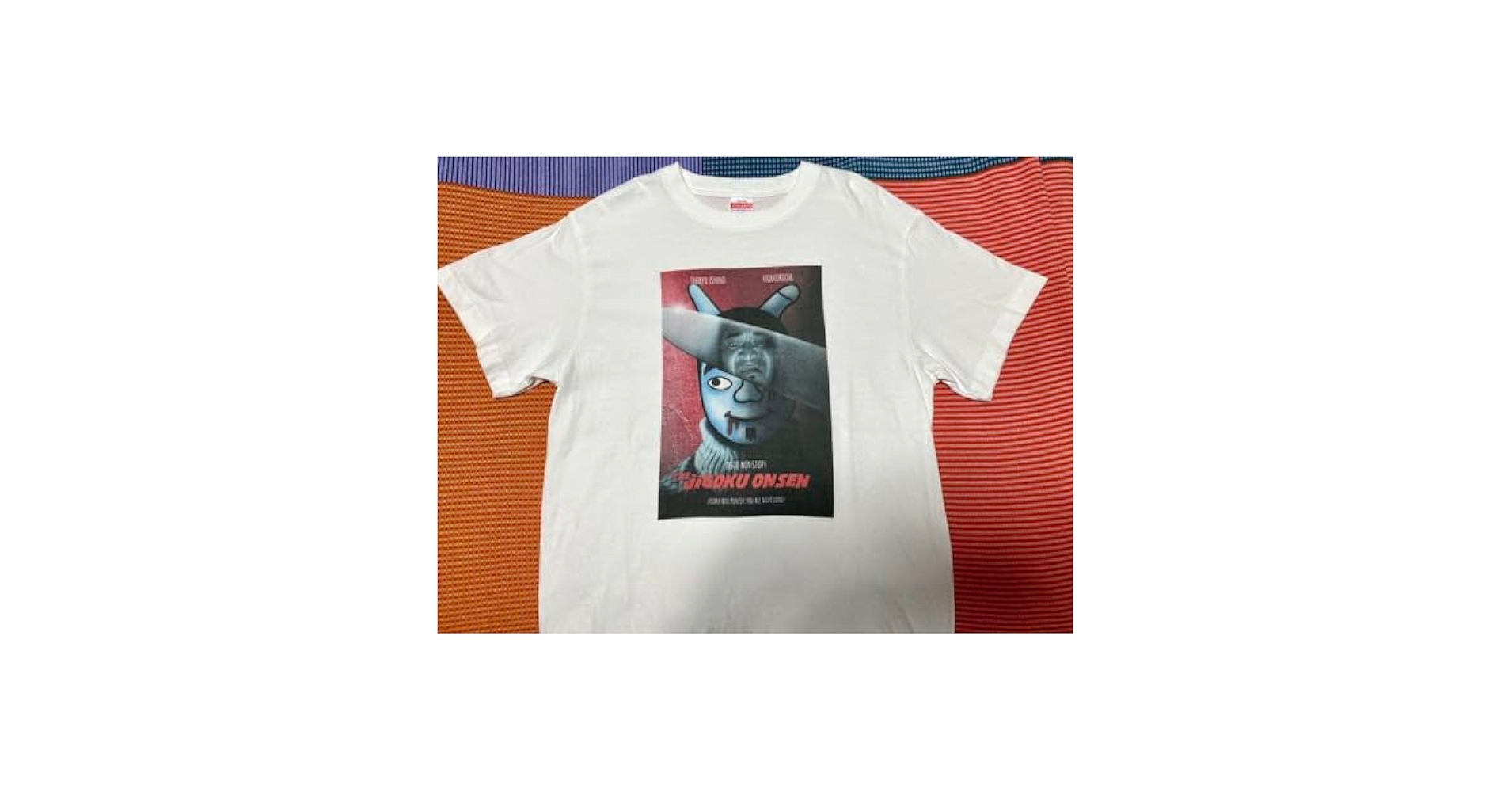 石野卓球 Tシャツ　JIGOKU ON SAINT    Mサイズ　未開封 新品】石野卓球 地獄温泉 Tシャツ Mサイズ ホワイト - メルカリ