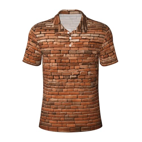 Polo homme brique vintage vêtement confortable pour terrasse et loisirs