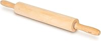 Glad 17.5 Inch Heavy Duty Wooden Rolling Pin - Large Smooth Dough Roller for Pizza, Cookies, Pie Crusts & Baking