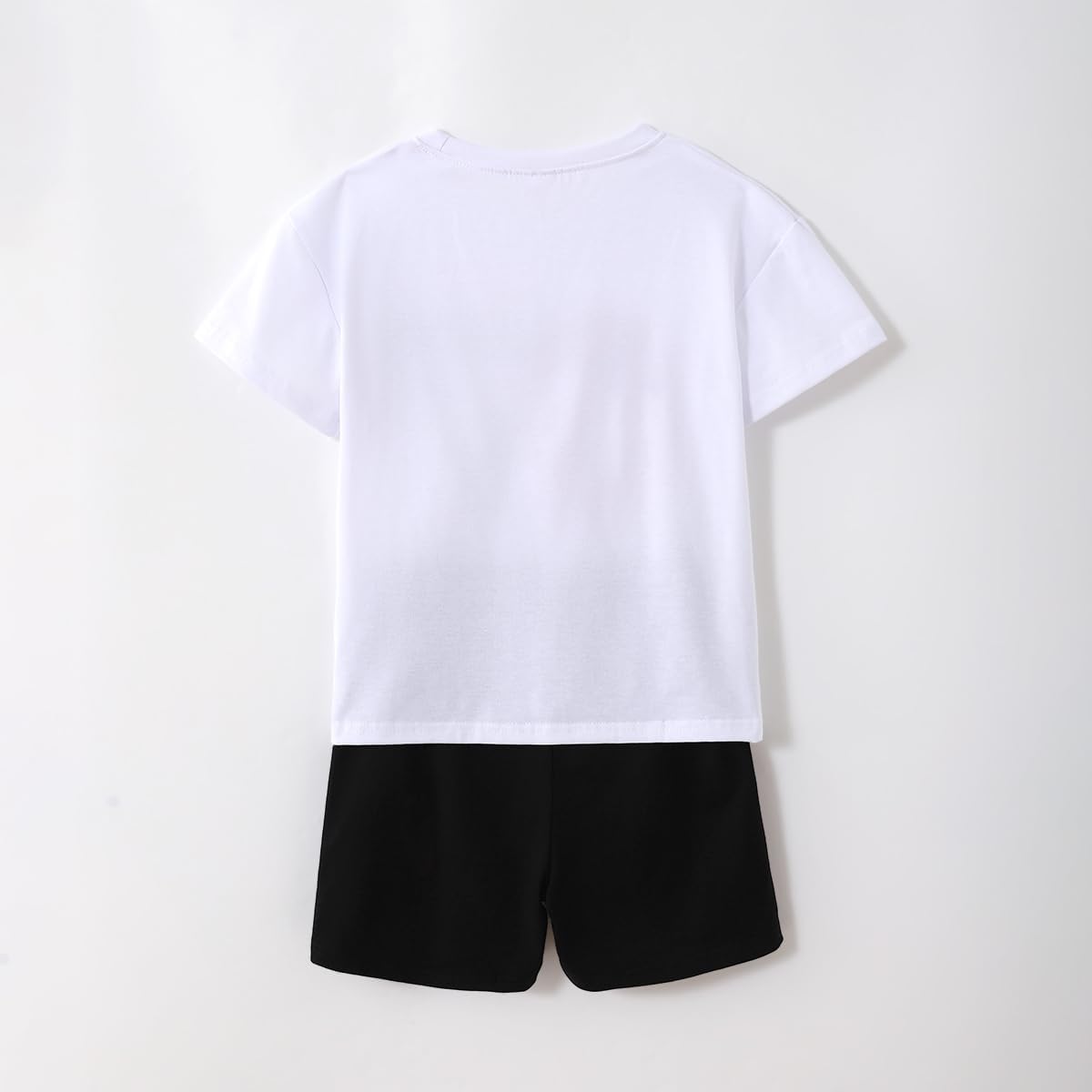 Boys 2 Piece Outfits Casual Short Sleeve Six Seven Graphic T-Shirt & Shorts Set Summer Clothes for Kids Teens 7-14Y