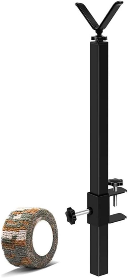 Adjustable Outdoor Tree Stand Y Shape Rest with 360 Degree Rotating Metal Fixed Brackets with Rust-Resistant Coating Universal Square Tube Mount for Enhances Stability