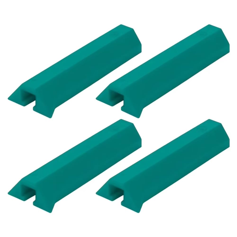 Jnchdghwa Cyan Multi-Function Track Clamp Cover For Woodworking, 4Pcs Set Quick Clamp Rubber Sleeve