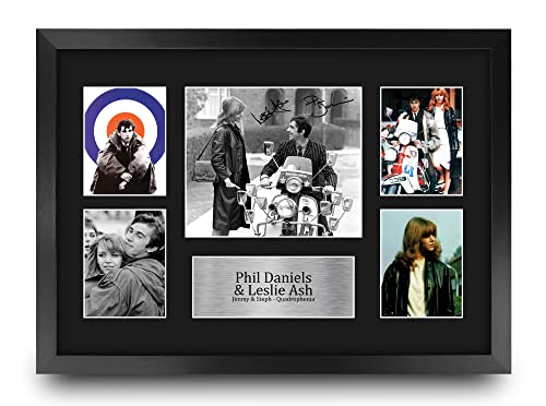 Image of HWC Trading FR A3 Phil Daniels & Leslie Ash Quadrophenia Jimmy & Steph Gifts Printed Signed Autograph Picture for Movie Memorabilia Fans - A3 Framed
