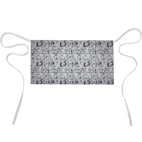 Tablier court imperméable demi-taille résistant aux taches en tissu Oxford