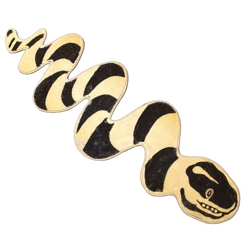 Qsvbeeqj Rutschfester Schlangen-Teppich für Badezimmer und Wohnzimmer, verschleißfeste Bodenmatte, bequem, dekorativ, Tiermotiv