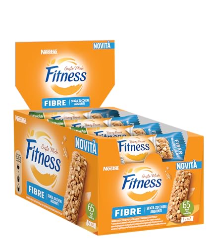 Fitness Fiber Barrette Di Cereali Al Gusto Miele, 24 Barrette Da 20 G (480 G)