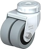 spurlos BLICKLE DOPPEL-LENKROLLE MIT RÜCKENLOCH LMDA-VPA 50G, MIT GLEITLAGER, DURCHMESSER 50 mm