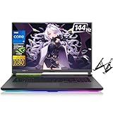 ASUS 2024 Newest ROG Strix G17 Gaming Laptop, 17.3' 144Hz FHD Display, AMD Ryzen 7-6800H, NVIDIA GeForce RTX 3050, 16GB DDR5, 1TB SSD, Wi-Fi 6, Backlit Keyboard, Windows 11 Pro, with Laptop Stand