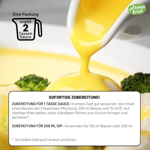 Cultured Foods Veganer Cheddar Sauce Laktosefrei Glutenfrei CHEATCHEEZ