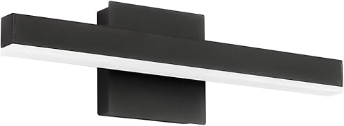 Miniatura 1 de Aipsun - Lámpara LED para baño moderna, color negro