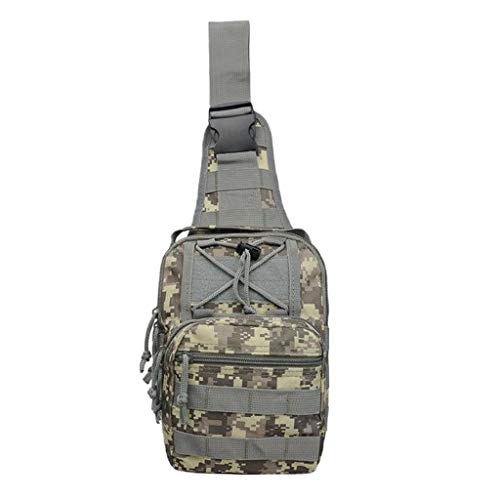 menolana Mala de Ombro Masculina Tática Ao Ar Livre Sacola Molle Bolsa de Caça - Cinza
