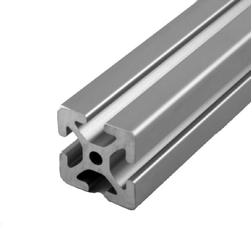Faztek 15QE1515 Aluminum 6063-16 T-Slotted Heavy Extrusion with Clear Anodize Finish, 97