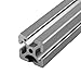 Faztek 15QE1515 Aluminum 6063-16 T-Slotted Heavy Extrusion with Clear Anodize Finish, 97" Length x 1-1/2" Width x 1-1/2" Height