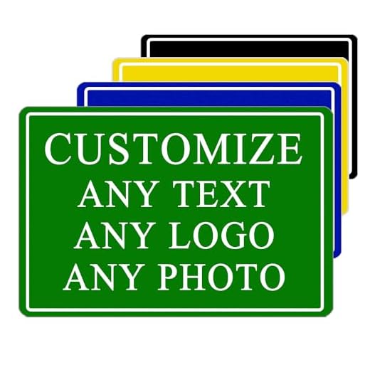 Custom Sign, Personalized Street Sign Metal with Your Text, Name, Logo, Photo for Office, Business, Workplace, Home, Cafe, Bar, Indoor, Outdoor