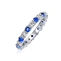 Algopix Similar Product 1 - Cubic Zirconia Blue White Alternating