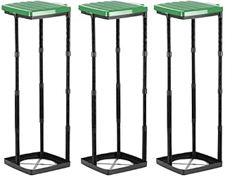 Grizzly Sack Holder Black Lid Adjustable 120L Refuse Bag Stands Foldable Camping Bin