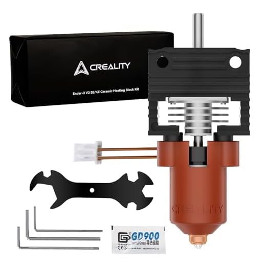 Official Creality K1/K1 Max/K1C Hotend Upgrades Kit, Unicorn K1 Series Ceramic Heating Block No Snap, 3D Printers Hotend Integrated Quick-Swap Nozzle, for 300°C High Temperature, 600mm/s High-Speed