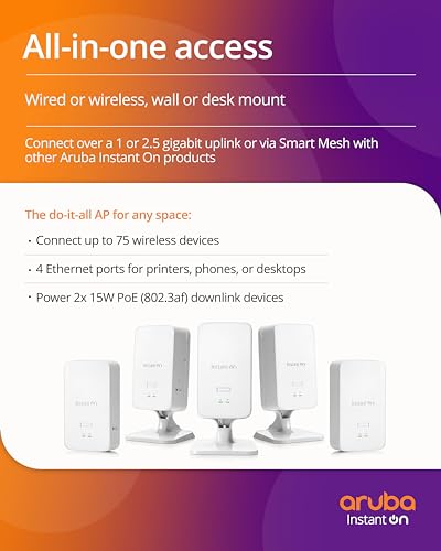 HPE Networking Instant On AP22D RW Wi Fi 6 S1U76A - vue 9