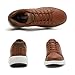 ANALEAF Mens Casual Shoes Fashion Dress Sneakers Lightweight Comfortable Lace-up Shoes Brown