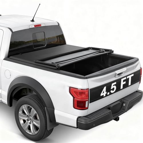 RHOBRA Soft Tri-Fold Truck Bed Tonneau Cover for Ford Maverick 4.5ft Bed…