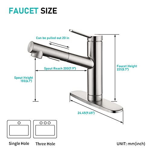 Crea Kitchen Faucets, Bar Sink Faucet, Kitchen Sink Faucet Pull Out Chrome Single Handle Utility Prep Wet Commercial Modern Rv Faucet Low Arc Outdoor Laundry Faucet #TOP5