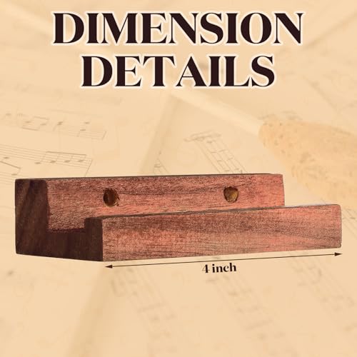 Weysat CHI-WEYSAT-335 10 Pcs Vinyl Wall Mount Wood Record Holder Wall Mount 4 Inch Album Display Shelf thumb #2