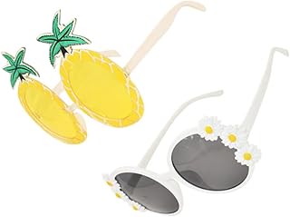 2 Pçs Óculos Óculos De Sol De Verão Óculos De Sol Para Crianças Óculos De Sol De Praia Óculos Engraçados Lembrancinhas De Festa Óculos De Festa De Verão Óculos Havaianos Adereços