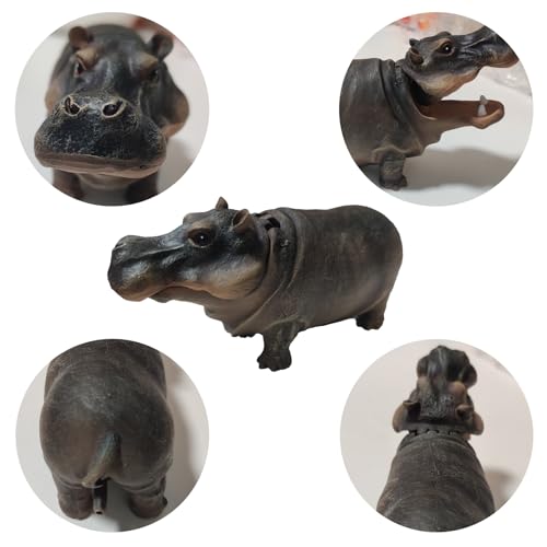 Image of Fish Tank Bubbler Decorations Aquarium Ornament Kit with Air Stone Pump - Hippo Aquarium Decor (10ft Tube)