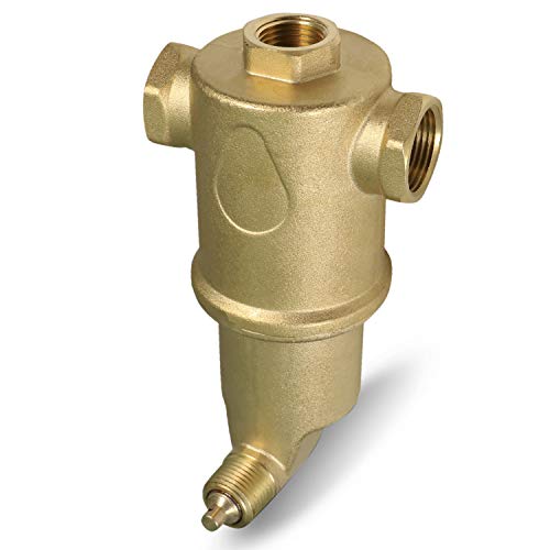 Midline Valve SBW-TQ034U Spiral Air Eliminator Valve for Hydronic Heating Applications; Solid Brass; 3/4 in. FIP Connections