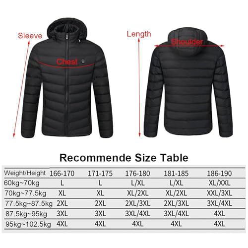 Sudadera con capucha de calefacción y chaqueta térmica con 3 niveles SofLuxe 7