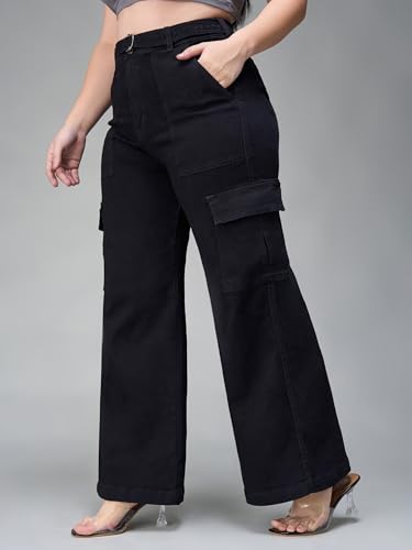 Image of Miss Chase A+ Women's Bootcut High Rise Regular Length Stretchable Denim Jeans