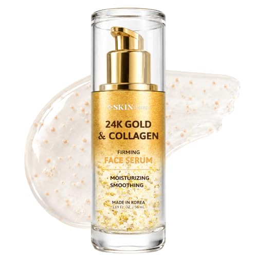 Skin Synergy Face Serum with 24K Gold & Collagen –