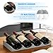 AOQCFS 2 Pcs Fridge Wine Rack， Stackable Fridge Bottle Rack， European Style Non-Slip Wine Rack for Kitchen Bar Picnic Cabinet Cupboard Countertop(Gray+White)