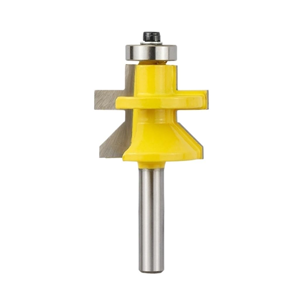 Punta per fresa per scanalatura Fresa for legno in carburo di tungsteno rivestita in PTFE, gambo da 8 mm e 12,7 , con design anti-contraccolpo, 1 pezz0(12.7mm)