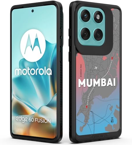 Image of KAPAVER Impulse Back Cover Case Compatible for Motorola Edge 60 Fusion (PC + TPU) (GPS Mumbai-PS), Multi